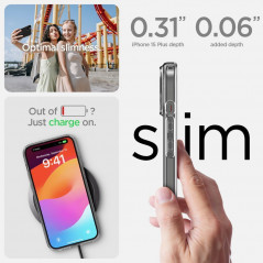 Apple iPhone 15 Plus Case Spigen Liquid Crystal Crystal clear  Transparent