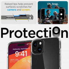 Apple iPhone 15 Plus Case Spigen Liquid Crystal Crystal clear  Transparent