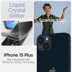 Apple iPhone 15 Plus Case Spigen Liquid Crystal Crystal clear  Glitter crystal
