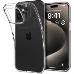 Apple iPhone 15 Pro Max Case Spigen Liquid Crystal Crystal clear  Transparent