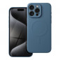 Apple iPhone 15 Pro Max Case Silicone Mag Cover MagSAFE  Blue