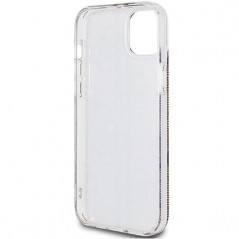 Apple iPhone 15 Plus Case Guess 4G Gold Stripe Elegant  Brown