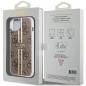 Apple iPhone 15 Plus Case Guess 4G Gold Stripe Elegant  Brown