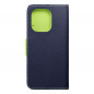 XIAOMI Redmi Note 13 4G Wallet Cases Fancy Book Navy / Lime