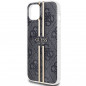 Apple iPhone 15 Plus Case Guess 4G Gold Stripe Elegant  Black