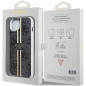 Apple iPhone 15 Plus Case Guess 4G Gold Stripe Elegant  Black