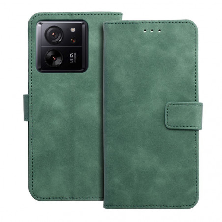 XIAOMI 13T Pro Wallet Cases TENDER Book Green