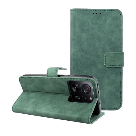 XIAOMI 13T Pro Wallet Cases TENDER Book Green