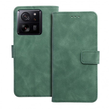 XIAOMI 13T Pro Wallet Cases TENDER Book Green