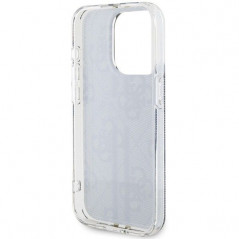 Apple iPhone 15 Pro Case Guess 4G Gold Stripe Elegant  Black