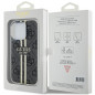 Apple iPhone 15 Pro Case Guess 4G Gold Stripe Elegant  Black