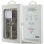 Apple iPhone 15 Pro Case Guess 4G Gold Stripe Elegant  Brown