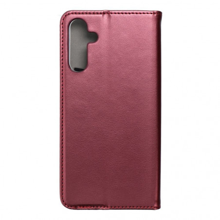 Samsung Galaxy A15 LTE Wallet Cases Smart Magneto book Burgundy