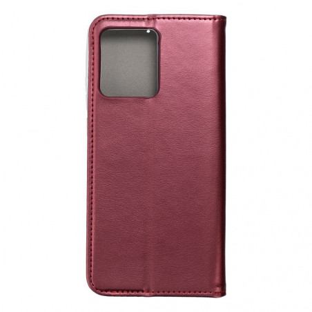 Motorola Edge 40 Wallet Cases Smart Magneto book Burgundy
