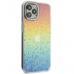 Apple iPhone 12 Case Guess IML Faceted Mirror Elegant  Disco iridescent