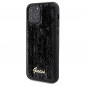 Apple iPhone 12 Case Guess Sequin Script Metal Elegant  Black