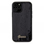 Apple iPhone 12 Case Guess Sequin Script Metal Elegant  Black