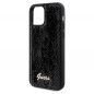 Apple iPhone 12 Case Guess Sequin Script Metal Elegant  Black