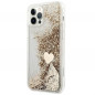 Apple iPhone 12 Case Guess Liquide Glitter Charms Elegant  Gold