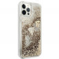 Apple iPhone 12 Case Guess Liquide Glitter Charms Elegant  Gold