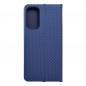 Samsung Galaxy A15 LTE Wallet Cases LUNA Book Carbon Carbon Fibre, Elegant  Blue
