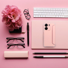 XIAOMI Redmi 13C Wallet Cases Piano Book Peach fuzz
