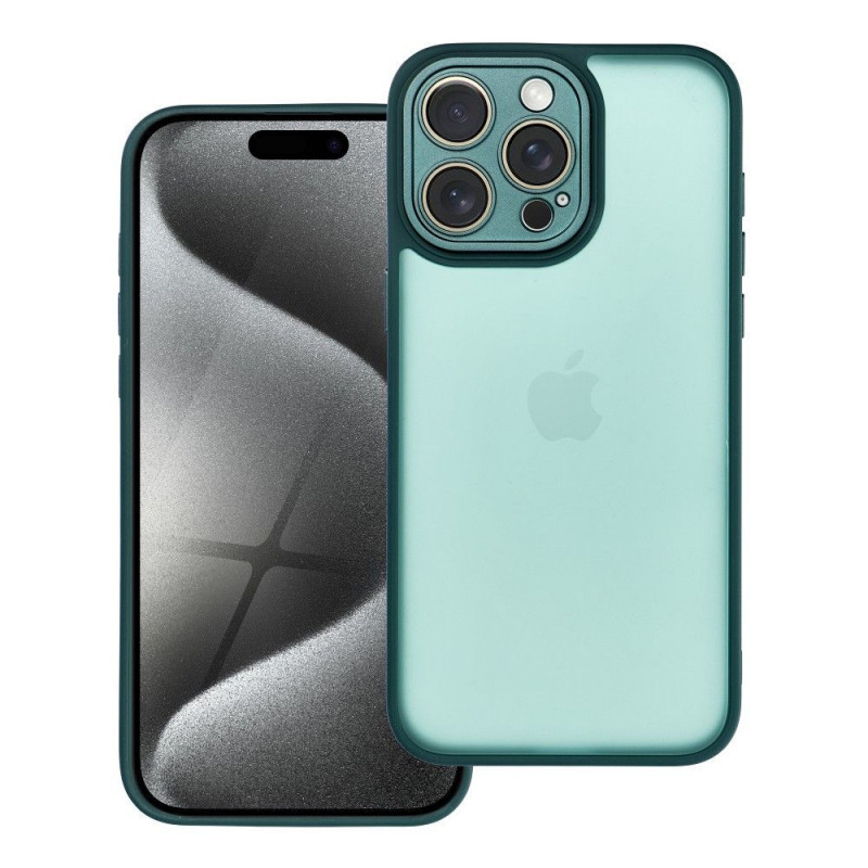Apple iPhone 15 Pro Max Case VARIETE Elegant  Dark green