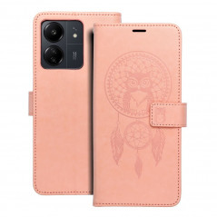 XIAOMI Redmi 13C Wallet Cases MEZZO Book Dreamcatcher  Peach fuzz