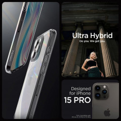 Apple iPhone 15 Pro Case Spigen Ultra Hybrid Crystal clear  Space crystal
