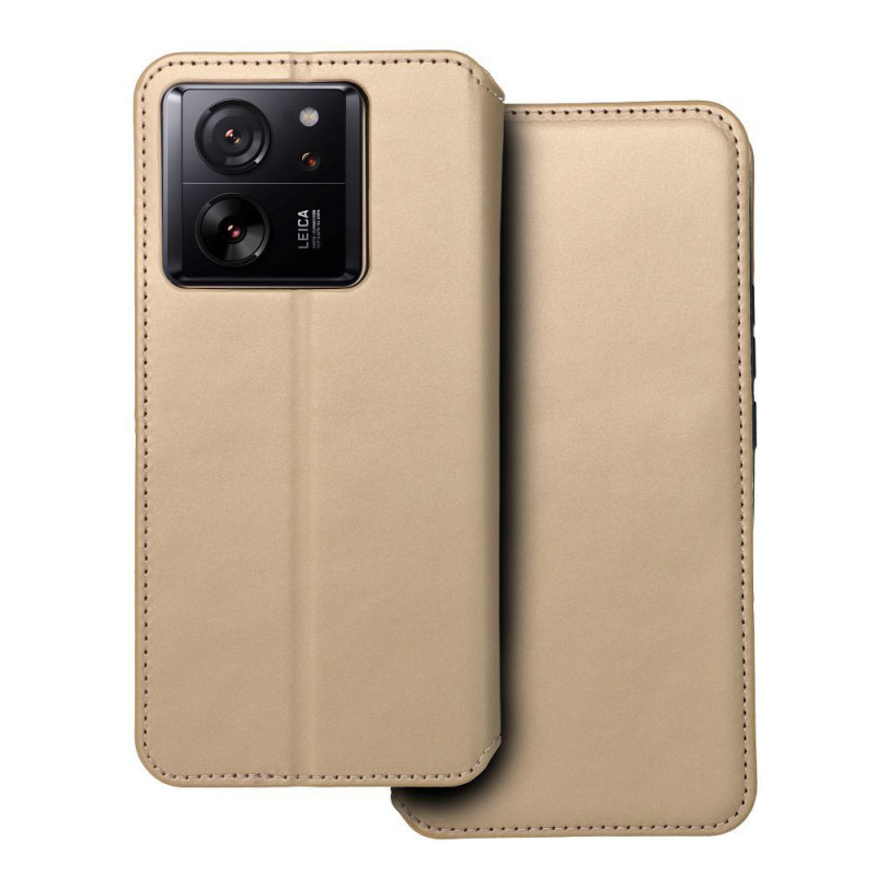XIAOMI 13T Wallet Cases Dual Pocket book Gold