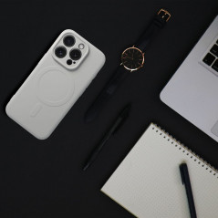 Apple iPhone 15 Pro Case Silicone Mag Cover MagSAFE  Titanium