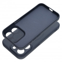 Apple iPhone 15 Pro Case Silicone Mag Cover MagSAFE  Blue titanium