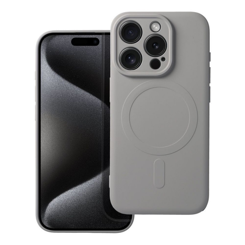 Apple iPhone 15 Pro Case Silicone Mag Cover MagSAFE  Titanium