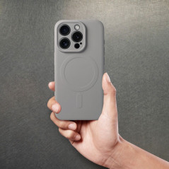 Apple iPhone 15 Pro Case Silicone Mag Cover MagSAFE  Titanium