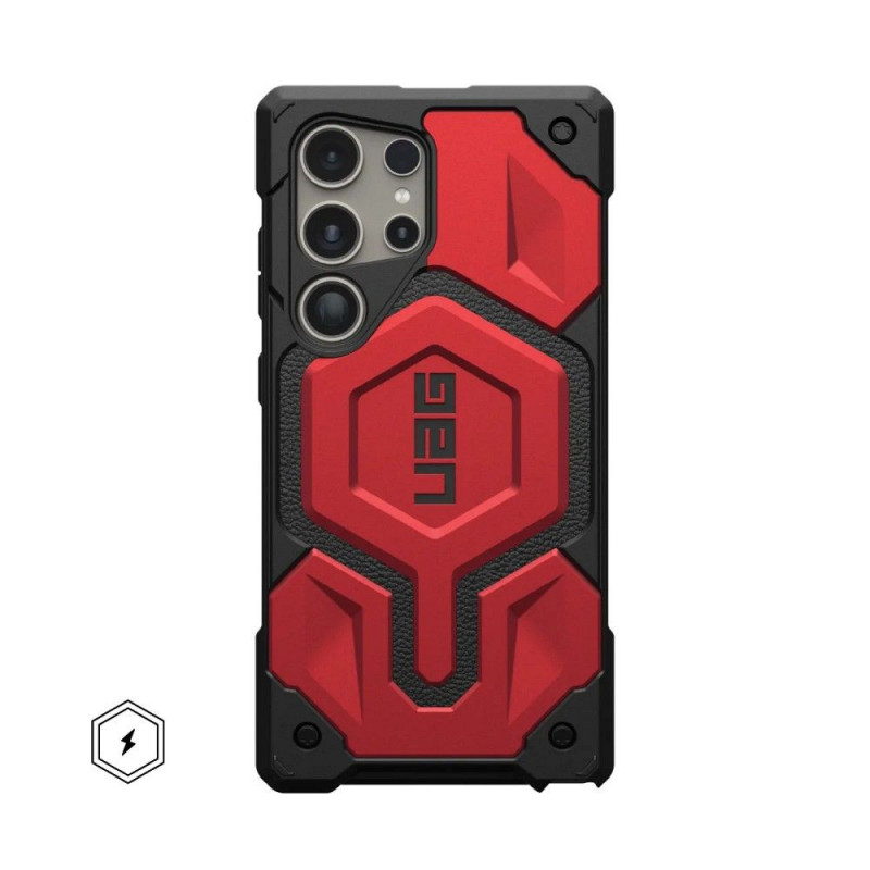 Samsung Galaxy S24 ULTRA Case Urban Armor Gear Monarch Pro MagSAFE  Magnet crimson