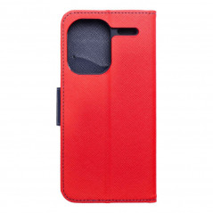 XIAOMI Redmi Note 13 Pro Plus 5G Wallet Cases Fancy Book Red / Navy