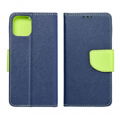 XIAOMI Redmi Note 13 Pro 4G Wallet Cases Fancy Book Navy / Lime