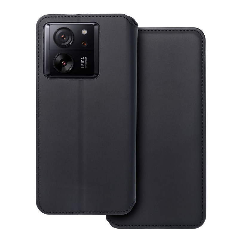 XIAOMI 13T Wallet Cases Dual Pocket book Black