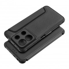 XIAOMI Redmi Note 13 4G Wallet Cases Razor Book Carbon Fibre, Carbon pattern  Black