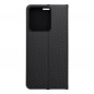 XIAOMI Redmi Note 13 4G Wallet Cases LUNA Book Carbon Carbon Fibre, Elegant  Black