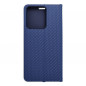 XIAOMI Redmi Note 13 4G Wallet Cases LUNA Book Carbon Carbon Fibre, Elegant  Blue