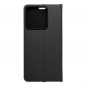 XIAOMI Redmi Note 13 5G Wallet Cases LUNA Book Carbon Carbon Fibre, Elegant  Black