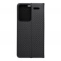 XIAOMI Redmi Note 13 Pro Plus 5G Wallet Cases LUNA Book Carbon Carbon Fibre, Elegant  Black