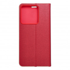 XIAOMI Redmi Note 13 5G Wallet Cases LUNA Book Gold Elegant  Red