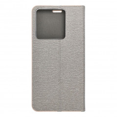 XIAOMI Redmi Note 13 Pro 5G Wallet Cases LUNA Book Gold Elegant  Silver