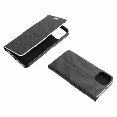 XIAOMI Redmi Note 13 Pro 4G Wallet Cases LUNA Book Carbon Carbon Fibre, Elegant  Black
