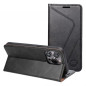 XIAOMI Redmi Note 13 4G Wallet Cases Forcell F-PROTECT RFID Blocker Book Elegant  Black