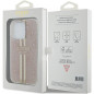 Apple iPhone 14 Pro Max Case Guess 4G Gold Stripe Elegant  Pink
