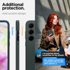 Samsung Galaxy A35 Case Spigen  Liquid Air Abyss green