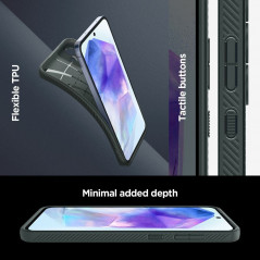Samsung Galaxy A55 Case Spigen  Liquid Air Abyss green